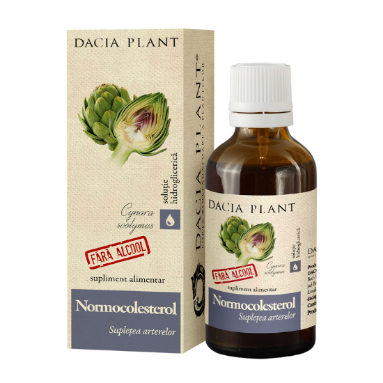 Tinctura fara alcool Normocolesterol, 50 ml, Dacia Plant