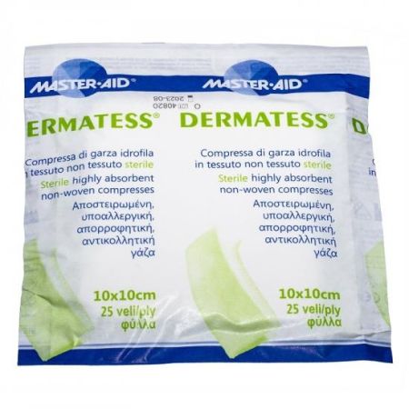 Comprese sterile Dermatess Master-Aid, 10X10 cm