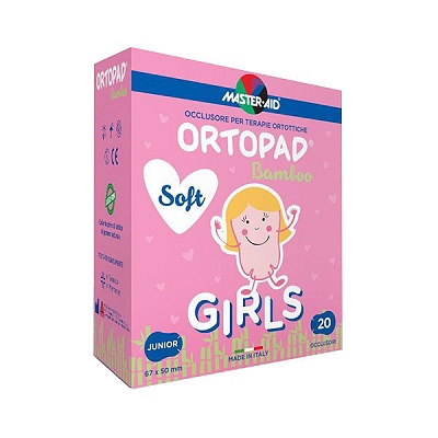 Ocluzor copii ORTOPAD SOFT Girls Junior, 67x50 mm, 20 buc, Master Aid