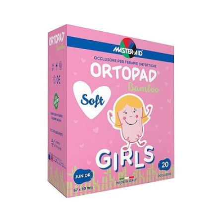 Ocluzor copii ORTOPAD SOFT Girls Junior Master-Aid, 67x50 mm, 20 buc