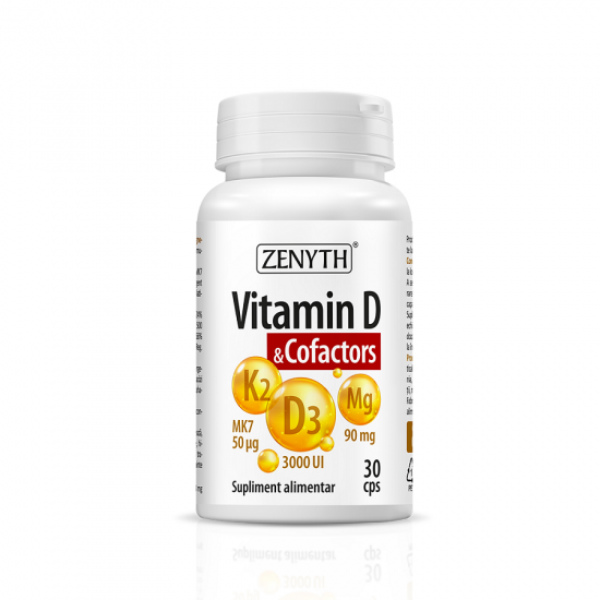 Vitamina D & Cofactors, 30 capsule, Zenyth