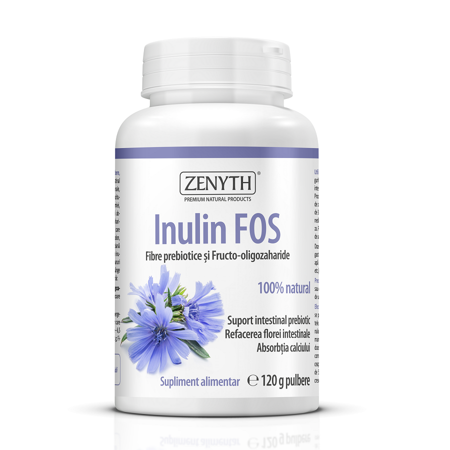 Inulin FOS pulbere, 120g, Zenyth