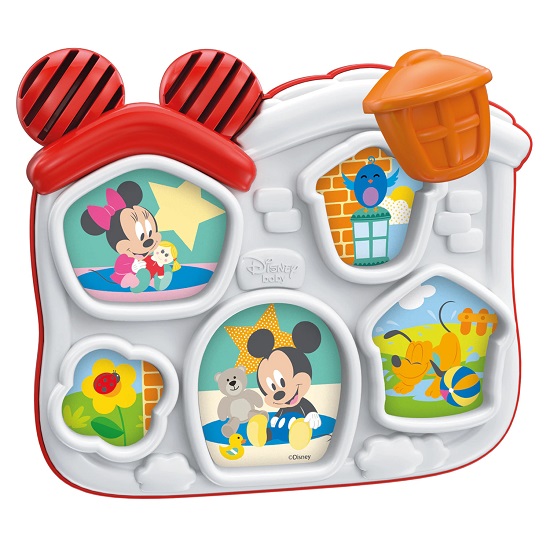 Jucarie interactiva Puzzle Disney 5 piese, +10 luni, Baby Clementoni