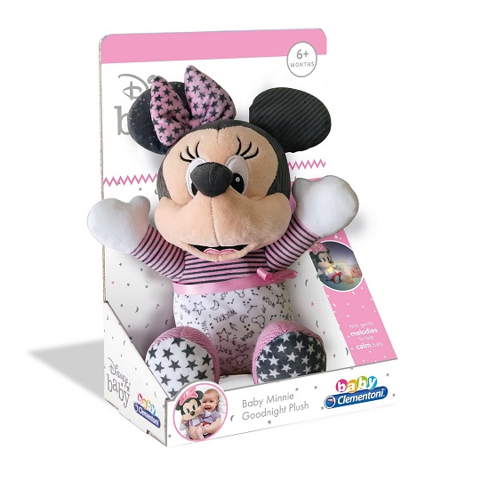 Jucarie de plus Noapte buna Disney Minnie Mouse, +6luni, Baby Clementoni