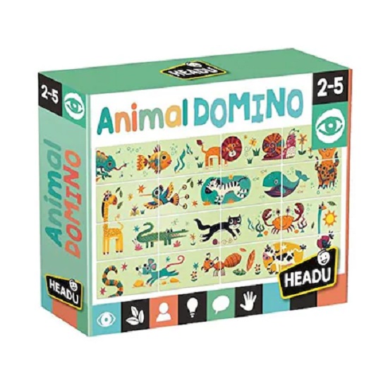 Joc Teacher Tested Domino Animale, +2 ani, Headu