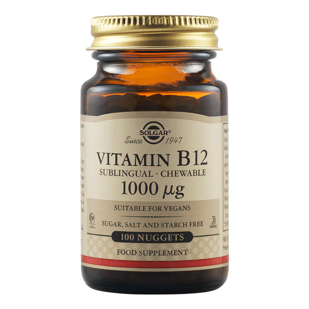 Vitamina B12, 1000 μg, 100 tablete masticabile, Solgar