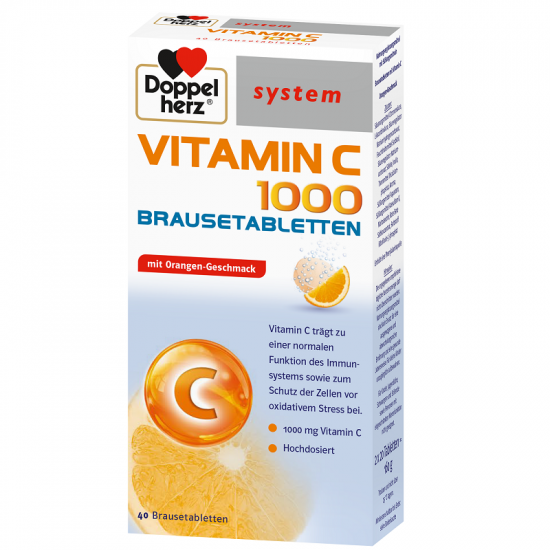 Vitamina C, 1000 mg, 40 comprimate efervescente, Doppelherz