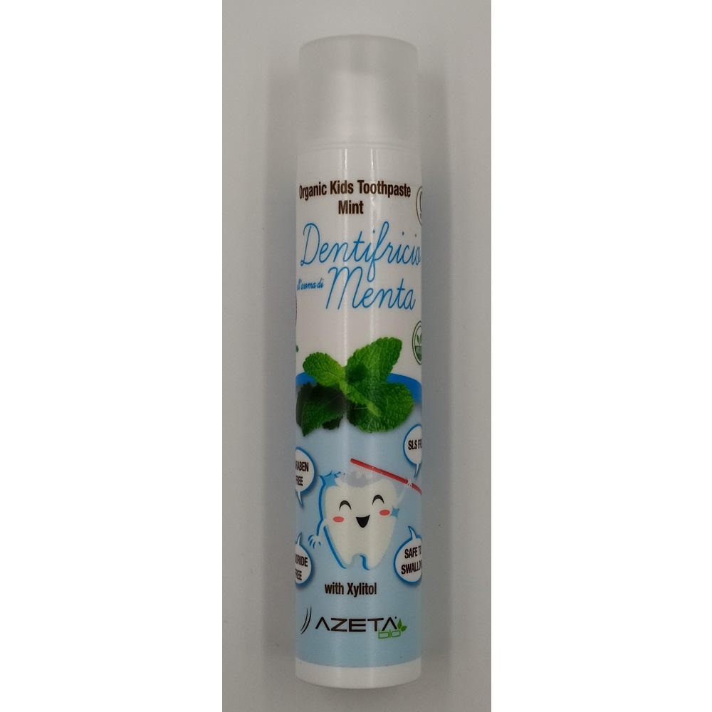 Organic Toothpaste Mint, 3-7 ani, 50 ml, Azeta Bio
