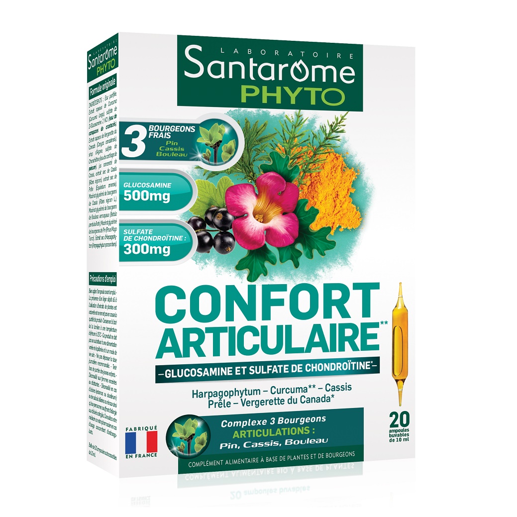 Confort Articulaire, 20 fiole x 10 ml, Santarome Natural