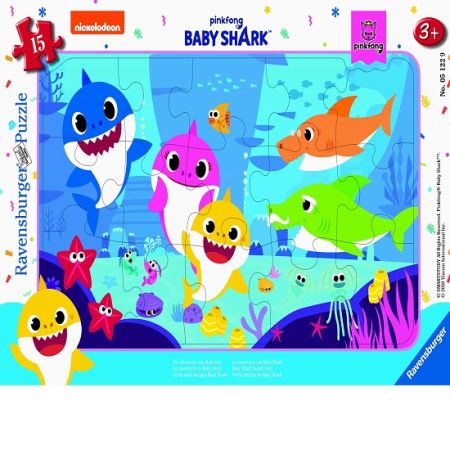 Puzzle baby shark, 15 piese