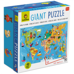Puzzle gigant Animal World, +3 ani, Ludattica