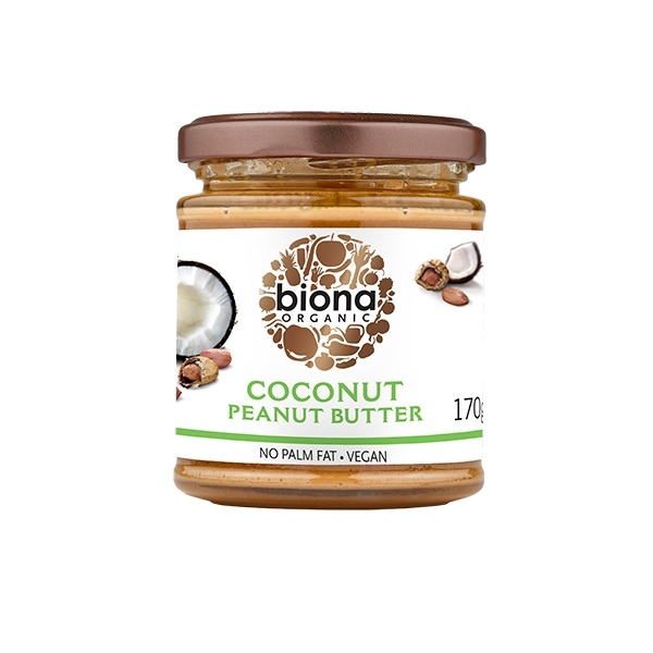 Crema Bio de arahide cu cocos, 170 gr, Biona