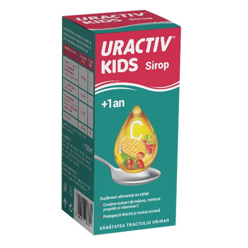 Sirop Uractiv Kids, +1 an, 150 ml, Fiterman Pharma