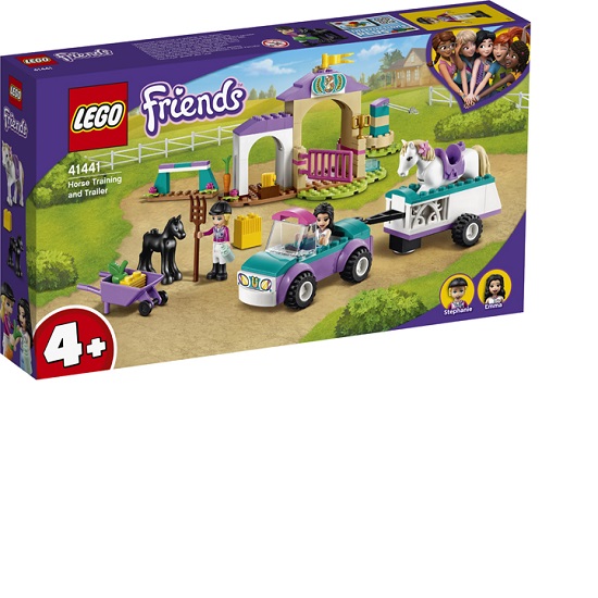 Automobil dresaj cai cu remorca Lego Friends, +4 ani, 41441, Lego