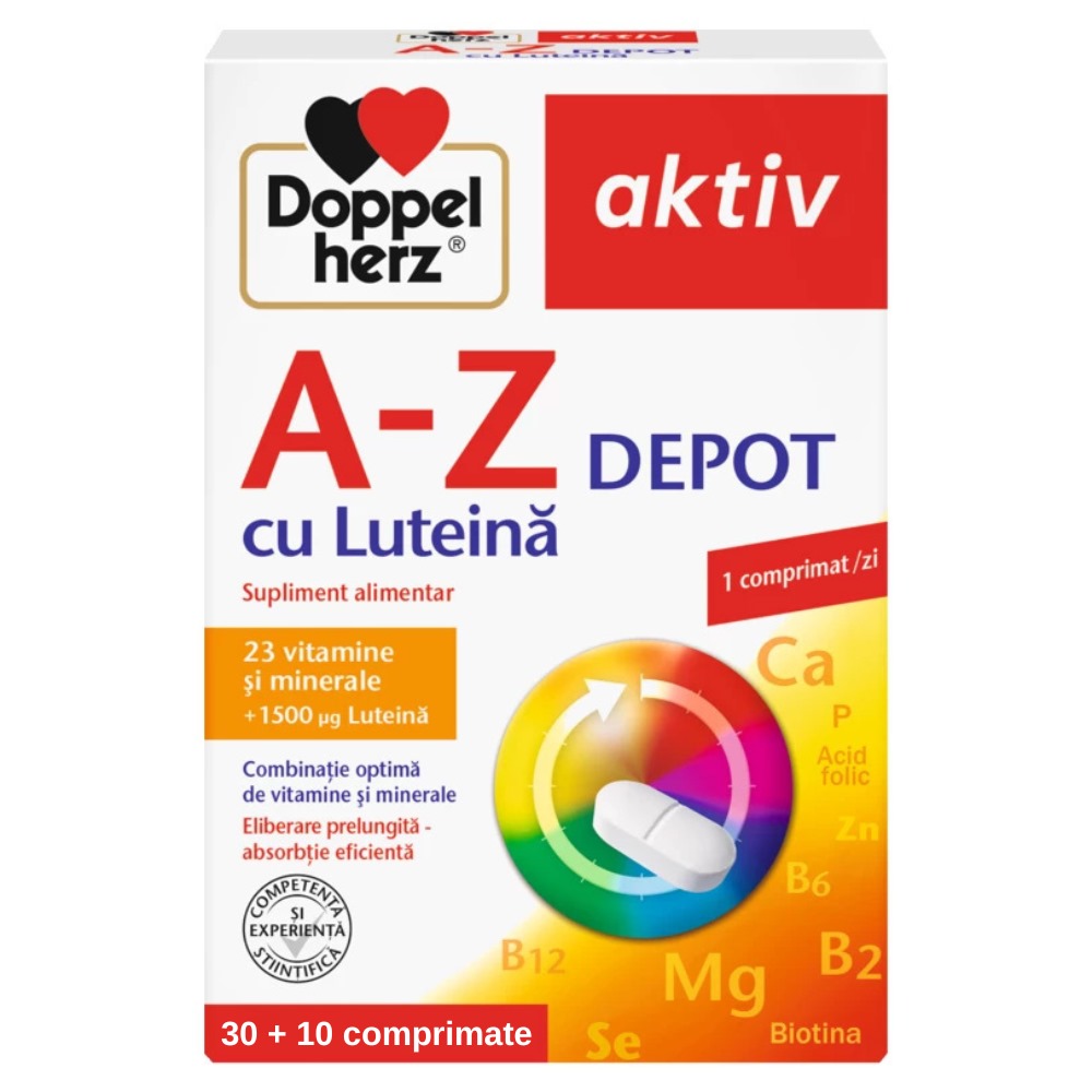 A-Z Depot cu Luteina, 30+10 comprimate, Doppelherz