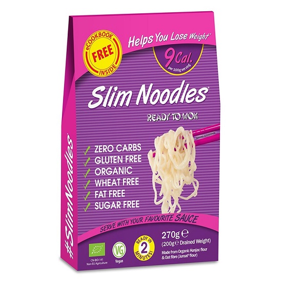Noodles Bio din konjac, 270 g, Slim Pasta