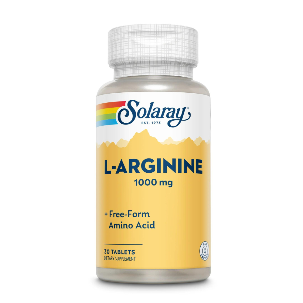 L-Arginine, 1000 mg, 30 tablete, Solaray