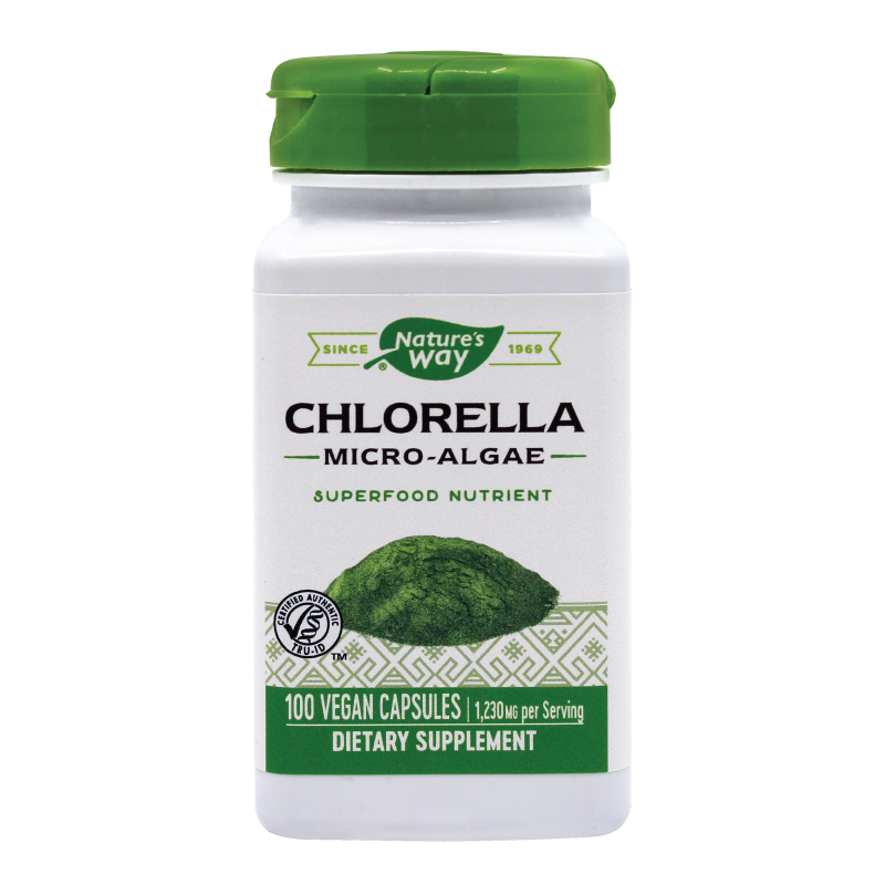 Chlorella micro-algae, 100 capsule vegetale, Natures Way