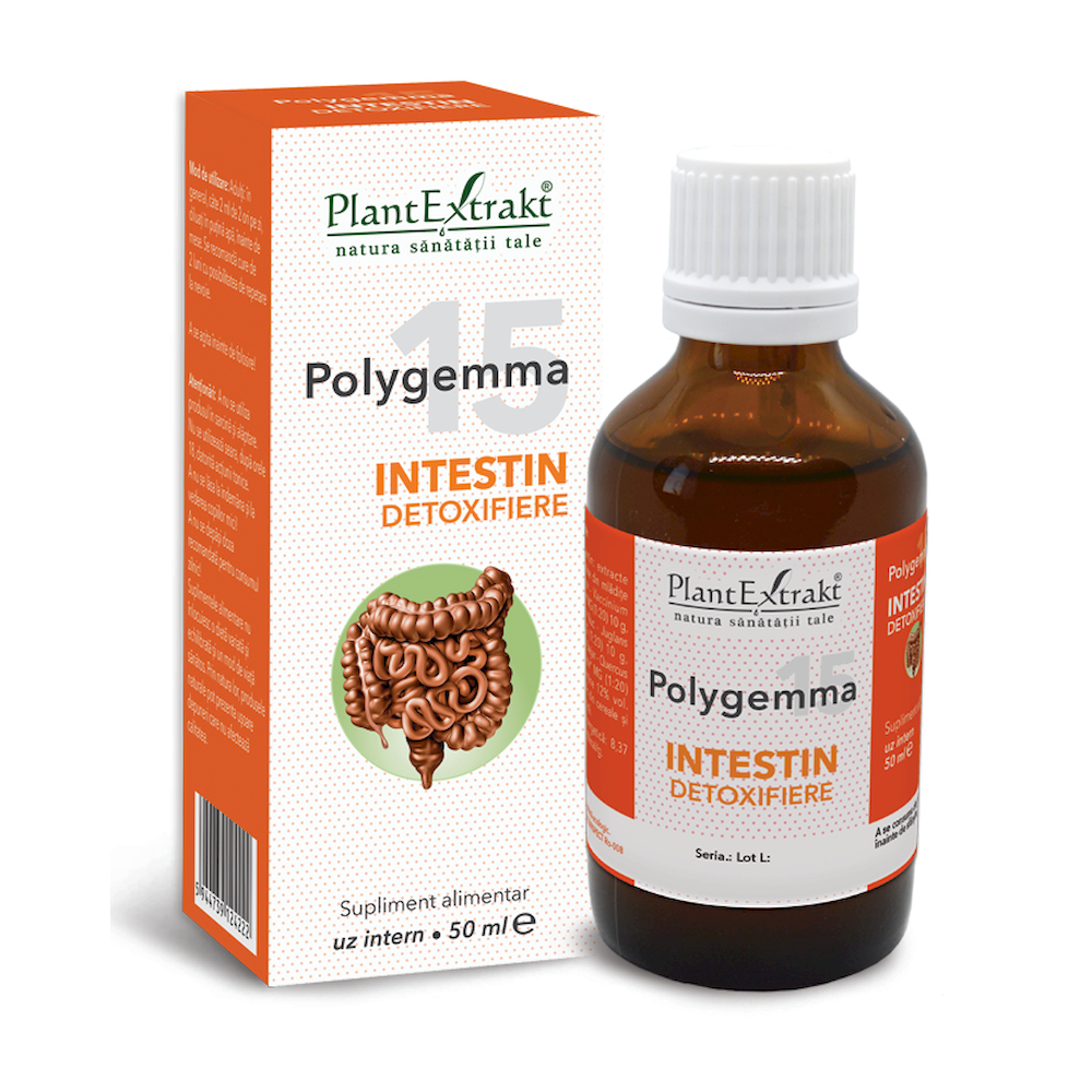 Intestin detoxifiere Polygemma 15, 50 ml, Plant Extrakt