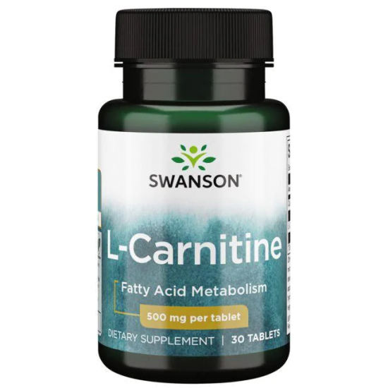 L-Carnitina, 500mg, 30 tablete, Swanson