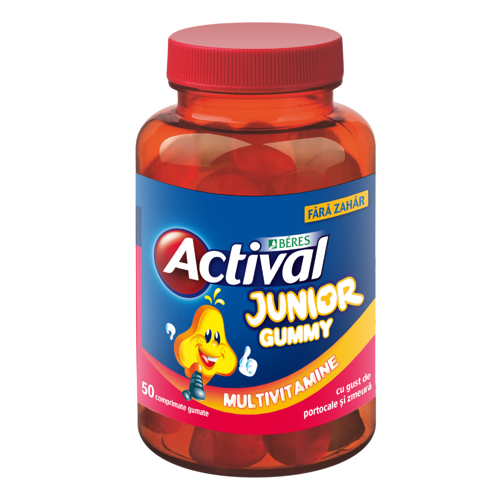 Actival Junior Gummy, 50 comprimate gumate, Beres