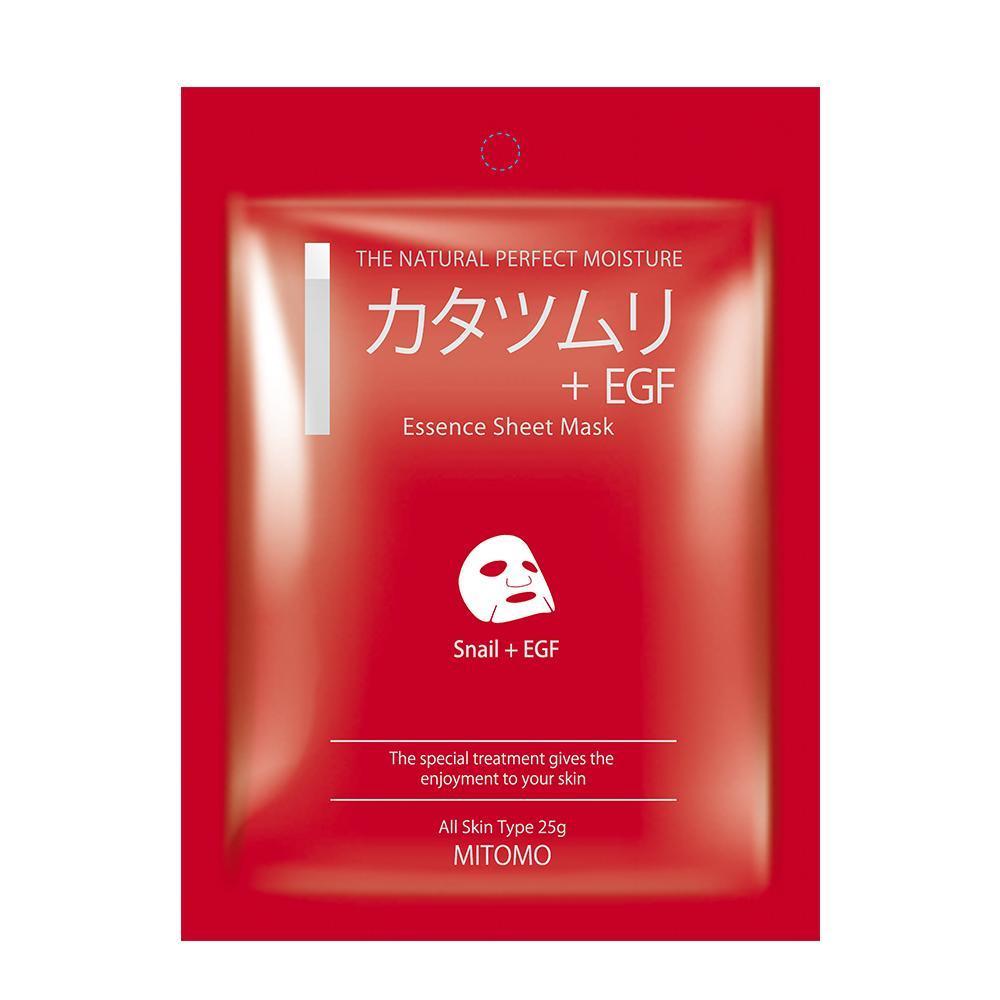 Masca de fata tip servetel Snail + EGF Essence, 25 g, Mitomo