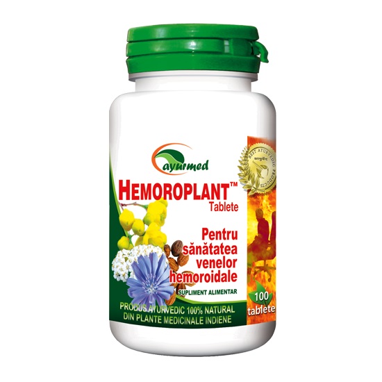 Hemoroplant, 100 tablete, Ayurmed