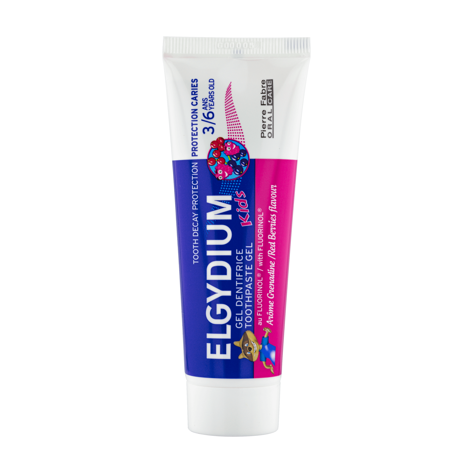 Pasta de dinti pentru copii, 3-6 ani, 50 ml, Fructe de padure, Elgydium