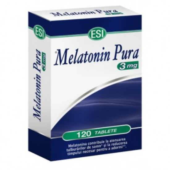 Melatonina pura, 3 mg, 120 comprimate, EsiSpa