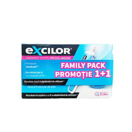 Pachet promotional  Excilor, 1+1, 3.3ml, Excilor