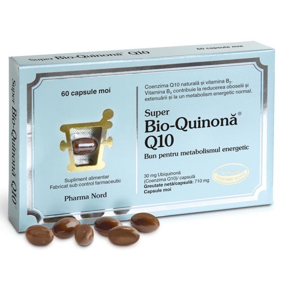 Super Bio-Quinona Q10, 30 mg, 60 capsule, Pharma Nord