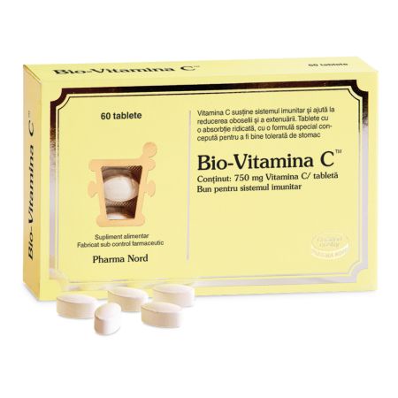 Bio-Vitamina C, 750 mg, 60 tablete, Pharma Nord