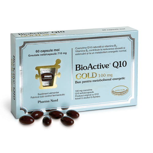 BioActive Q10 Gold, 100 mg, 60 capsule, Pharma Nord