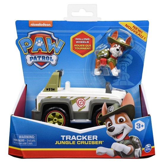 Patrula catelusilor, figurina cu vehicul Tracker Jungle Cruiser, +3 ani, Nickelodeon 