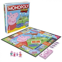 Joc Monopoly Junior Peppa Pig, +5 ani, Hasbro 
