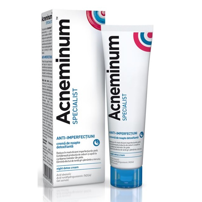 Acneminum Crema de noapte, Specialist, 30 ml, Aflofarm