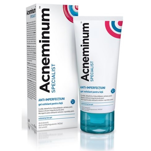 Acneminum Gel de fata exfoliant, Specialist, 125 ml, Aflofarm