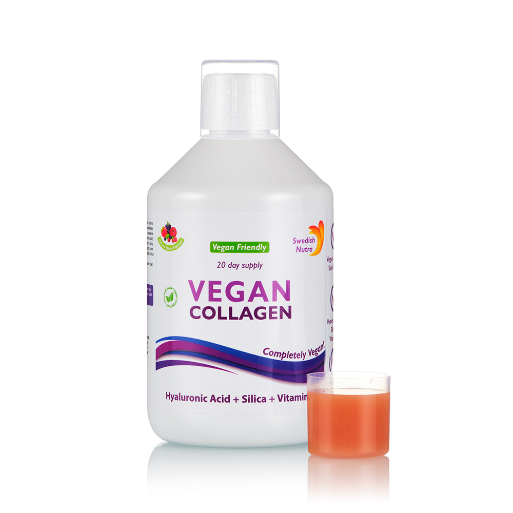 Colagen Lichid Vegan, 5000 mg, 500 ml, Swedish Nutra