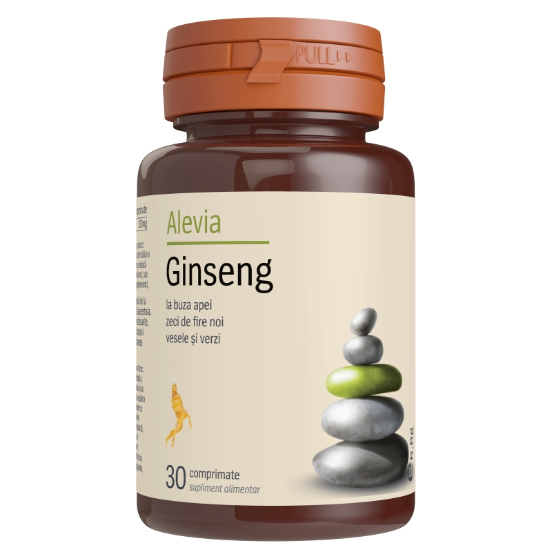 Ginseng, 30 tablete, Alevia