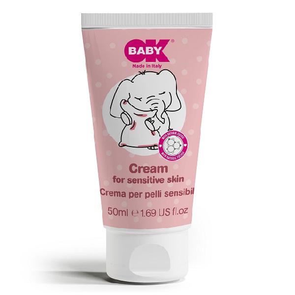 Crema pentru piele sensibila, 50 ml, OkBaby