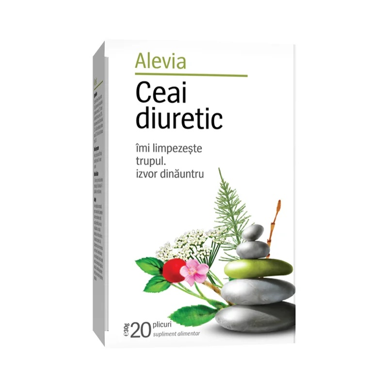 Ceai medicinal diuretic, 20 plicuri, Alevia