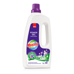 Detergent gel concentrat pentru rufe, Sping Flowers, Maxima, 1 l, Sano
