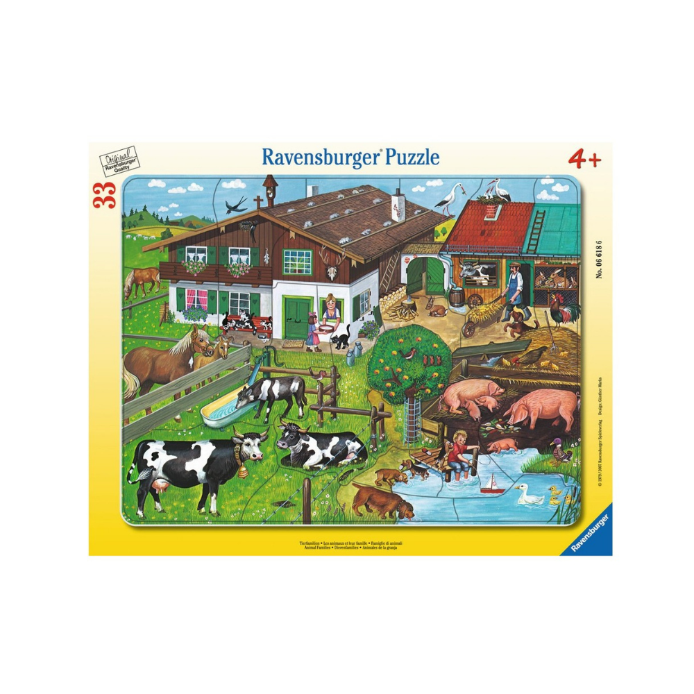 Puzzle, Familia de animale, +4 ani, Ravensburger