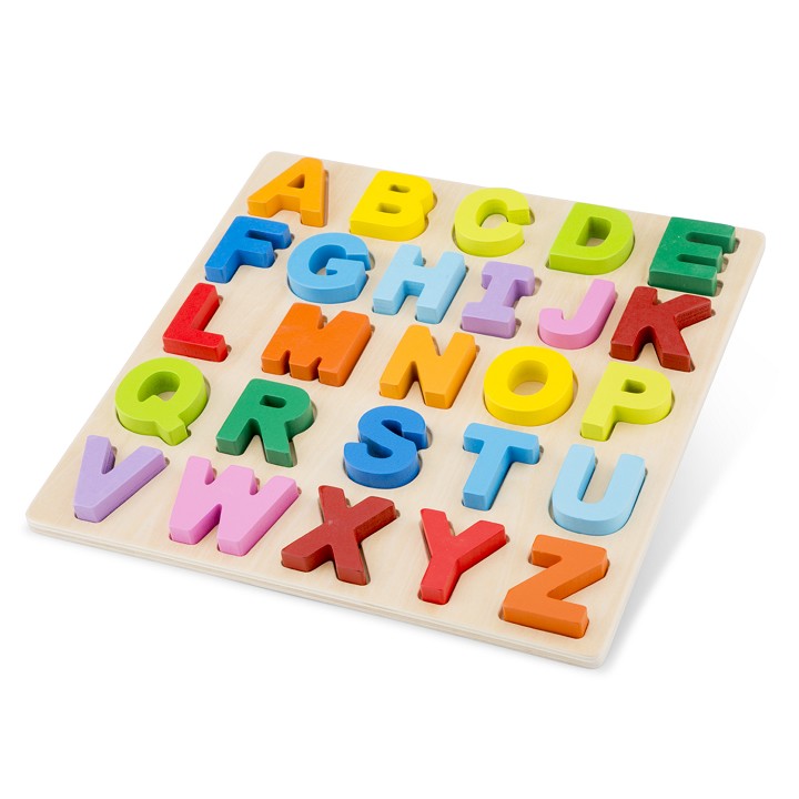 Puzzle din lemn, Alfabetul, +24 luni, New Classic Toys