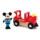Jucarie din lemn, Mickey Mouse si locomotiva, +3 ani, Brio 482542
