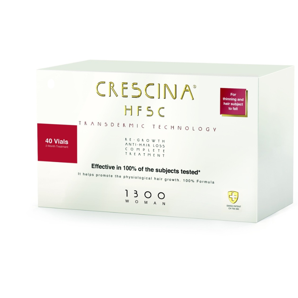 Pachet promotional, 1300 woman, 50% pentru 20 fiole, 20+20 fiole, Crescina Hfsc