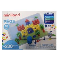 Joc de constructii, Mozaic Pegs, +3 ani, Miniland