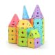 Joc magnetic de constructie 3D, 129 piese, Marshmallow Castle, +0 ani, MagSpace 483149