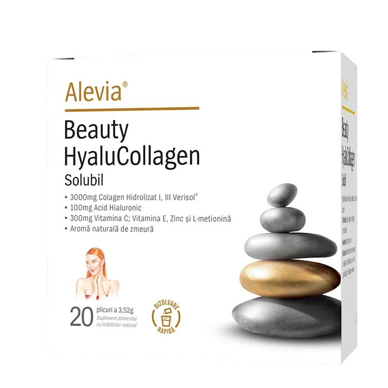 Beauty HyaluCollagen Solubil, 20 plicuri, Alevia