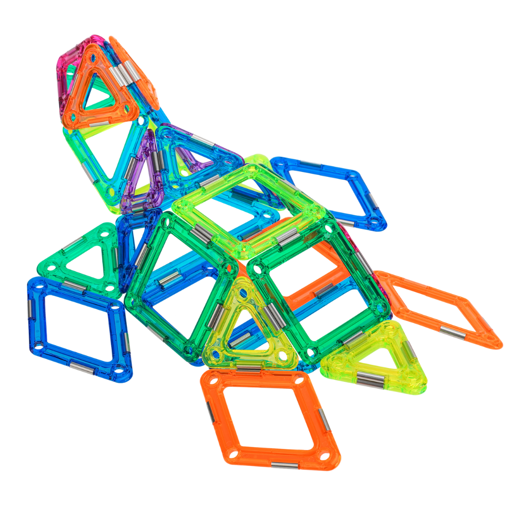 Joc magnetic de constructie 3D, 83 piese, Happy Zoo, +3 ani, MagSpace